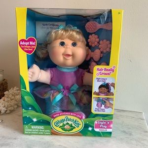 Cabbage Patch Kids Style & Play Toddler - Blonde Hair, Blue Eyes - Brand New